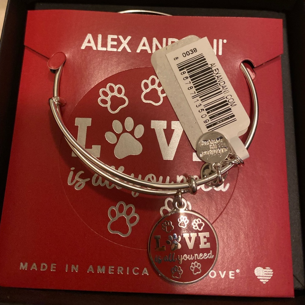 Silver Alex and Ani Bangles